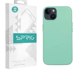 Sprig Leather Magnetic Back Cover for APPLE iPhone 14 (Green)-image-66