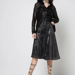 Gap Black Polyester Embellished Long Sleeves Shirt-image-10