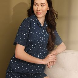 ETC Women Polka Dot Printed Night suit-picture-18
