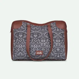 ZOUK Lattice Lace Printed Tote Handbag image 3