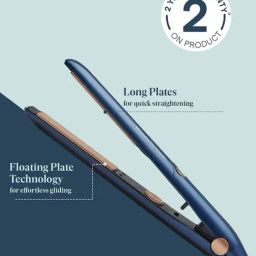 Morphy Richards Estella HS2500 Temp Control Hair Straightener with 5 Temp Settings (Blue & Rosegold)-38