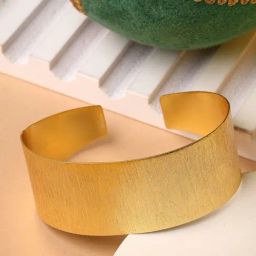 NVR Gold Plated Western Cuff Bracelet for Women-20