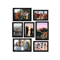 ecraftindia Memory Wall Collage Photo Frame - Set of 7 Photo Frames for 3 Photos of 5'x 7', 4 Photos of 4'x6' image 3