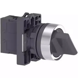 Sibass Electric Selector Switch 2 Position Diameter 22.5 mm PVC Body Without Contact Element with CE Mark, SE-ED21 (Pack of 300)-32