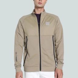 Puma Beige Regular Fit Sports Jacket-image-76