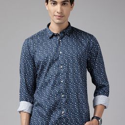 Blackberrys Cotton Slim Fit Floral Opaque Printed Casual Shirt-image-24