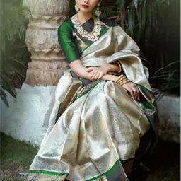 INDIOTSAV Woven Design Zari Banarasi Saree-picture-16