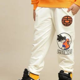 Kidsville Boys Off White Cotton Blend Printed Joggers-image-29