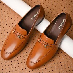 Imperio by Regal Men's Tan Formal Loafers-image-95