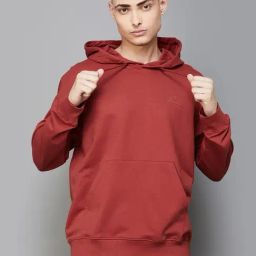 Kappa Rust Cotton Regular Fit Hooded Sweatshirt-image-92