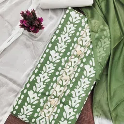 KALINI Printed Unstitched Dress Material-image-3