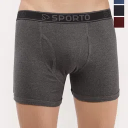 Sporto by Macho Men Pack Of 4 Mid-Rise Trunks-picture-31