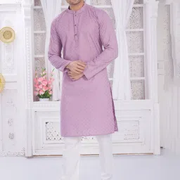 DIVISIVE Men Embroidered Thread Work Kurta-picture-42