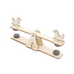 DIY Magnetic Seesaw STEM Kit Model Physics Teaching Aids Assembly Student Experiment Handwork Wooden Material Teaching Handicraft Tools - RS6398DIY Magnetic Seesaw STEM Kit Model Physics Teaching Aids Assembly Student Experiment Handwork Wooden Material Teaching Handicraft Tools - RS6398 image 2