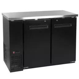 Krome Dispense Solid Under Counter Cooler 2 Door With Side Cooling -Black C2688-29