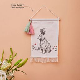 Mi Arcus Spring Bunny Wall Hanging - White-25