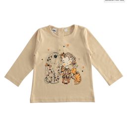 iDO Italy Cotton Full Sleeves T-Shirt Printed - Beige-picture-39