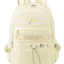 FunBlast Multipurpose Large Capacity School Bag Cream - Height 46 cm-image-57
