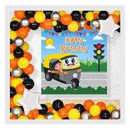 Untumble Auto Theme Birthday Decoration Backdrop Arch Kit - Pack of 64-image-74