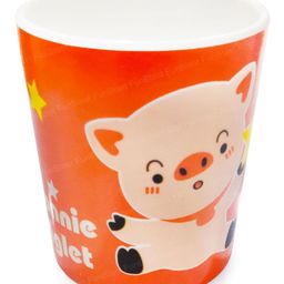 FunBlast Cartoon Print Bamboo Fiber Mug for Kids 1 Pc Orange 210 ml-28