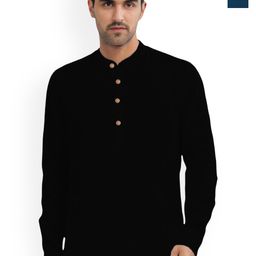 univibe Selection Of 2 Mandarin Collar Pure Cotton Straight Kurtas-picture-58