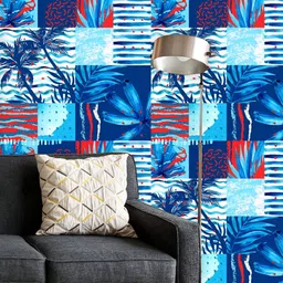 ArtzFolio Printed UV-Resistant Anti-Bacterial Watercolor Summer In Square Peel & Stick Wallpaper-image-81