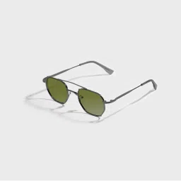 SAM AND MARSHALL Jason Metal Polarized 400UV Protection Wayfarers Green Sunglasses-picture-41