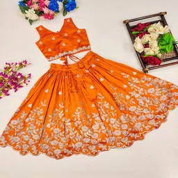 RJ ONLINE Embellished Silk Lehenga Choli-image-95