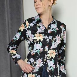 CORSICA Floral Print Cotton Shirt Style Top-picture-33