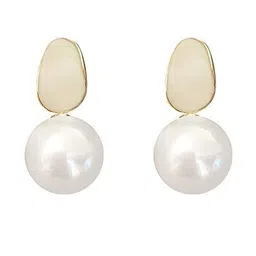 Inara Robes Women Gold Plating Pearl Stud Earrings-picture-14