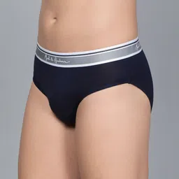Mast & Harbour Men Pack of 2 Ultra-Soft & Breathable Basic -BriefMnH_002_BRF_NVY/GW/_2PC image 5