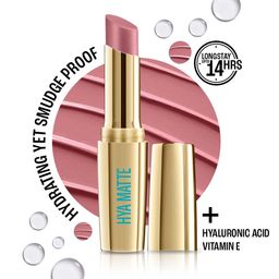 Lakme 9to5 Hya Matte Hydrating Smudge Proof Lipstick - Blush Business BM2-51