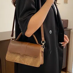 DressBerry PU Structured Sling Bag-14