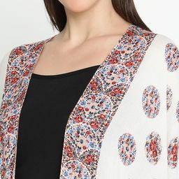 Tiara Ethnic Motifs Printed Open Front Shrug image 3