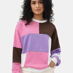 The Souled Store Women Colourblocked Sweatshirt-image-36