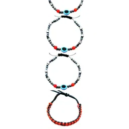 Dynamic Retail Global Men Pack Of 4 Wraparound Bracelet-image-61