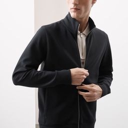 Marks & Spencer Men Mock Collar Long Sleeves Sweatshirt-image-6