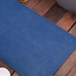 CAZIMO Navy-Blue Rectangular Anti Skid Doormat-4