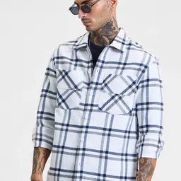 Snitch Men Checked Open Front Jacket-10