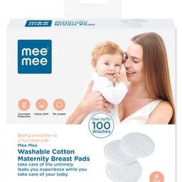 Mee Mee Ultra Thin Super Absorbent Washable Nursing Breast Pads - 6 Pieces-5