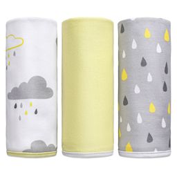 Babyhug 100% Cotton Wrapper Pack of 3 - Yellow & Grey-image-20