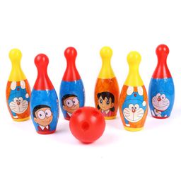 Doraemon Bowling Set Red Blue - 7 Pieces-9