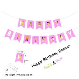 Shopperskart Happy Birthday Banner - Pink-image-46