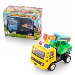Shinsei Pull Back & Go Toy Crane - Yellow & Red-image-18
