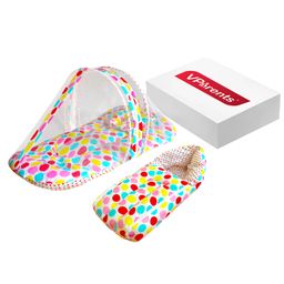 VParents Mite Baby Bedding Set With Pillow and Sleeping Bag Combo - Polka Dots-15