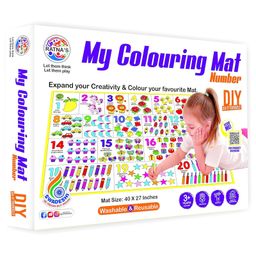 Ratnas DIY My Colouring Mat Number Theme - Multicolour-19