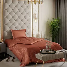 Stoa Paris Brown Geometric 3 Piece Single Regular Bedding Set-24