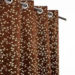 Myntra Elegant Homes Brown Velvet Door Curtain-picture-37