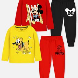 Disney By Miss and Chief Boys Printed T-shirt with Pyjamas-picture-30