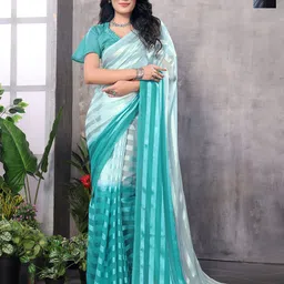 Moda Rapido Set of 2 Striped Satin Sarees-image-94